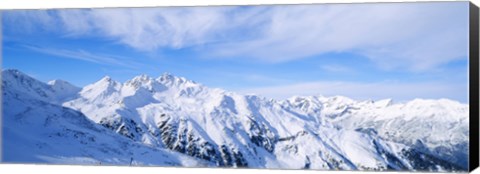 Framed Snow covered Alps, Schonjoch, Tirol, Austria Print