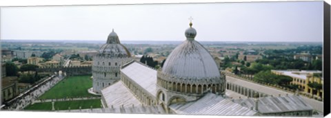 Framed Cathedral in a city, Pisa Cathedral, Piazza Dei Miracoli, Pisa, Tuscany, Italy Print