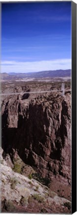 Framed Royal Gorge Suspension Bridge, Colorado, USA (vertical) Print