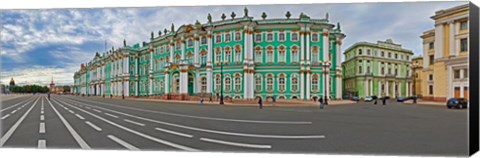 Framed Parade Ground in front of a museum, Winter Palace, State Hermitage Museum, Palace Square, St. Petersburg, Russia Print