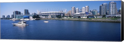 Framed Stadium at the waterfront, BC Place Stadium, Vancouver, British Columbia, Canada 2013 Print