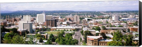 Framed Spokane, Washington State Print