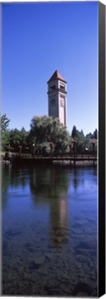 Framed Clock Tower at Riverfront Park, Spokane, Washington State, USA Print