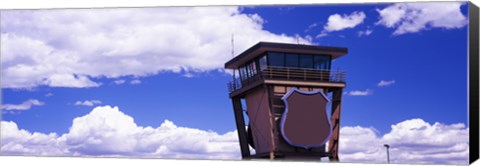 Framed High section view of railroad tower, Cheyenne, Wyoming, USA Print