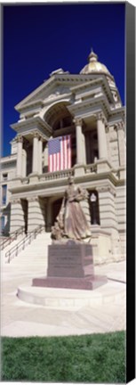 Framed Wyoming State Capitol, Cheyenne, Wyoming, USA (vertical) Print