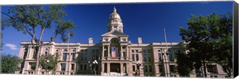 Framed Wyoming State Capitol Building, Wyoming, USA Print