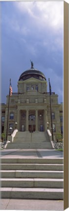 Framed Steps to Montana State Capitol Building, Helena, Montana Print