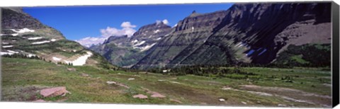 Framed Mountains on a landscape, US Glacier National Park, Montana, USA Print