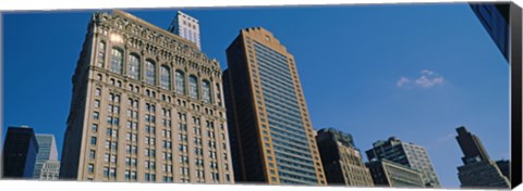 Framed Buildings in a downtown district, New York City, New York State, USA Print