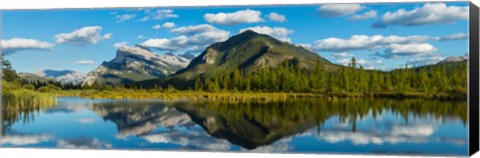 Framed Mount Rundle and Sulphur Mountain, Banff National Park, Alberta, Canada Print