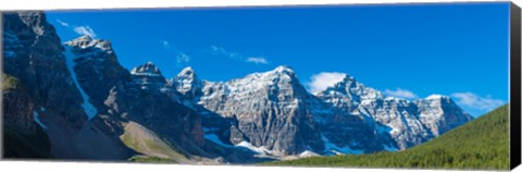 Framed Mountains over Moraine Lake in Banff National Park in the Canadian Rockies near Lake Louise, Alberta, Canada Print