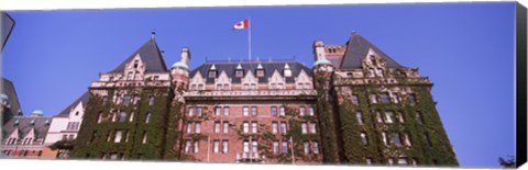 Framed Low angle view of the Empress Hotel, Victoria, Vancouver Island, British Columbia, Canada Print