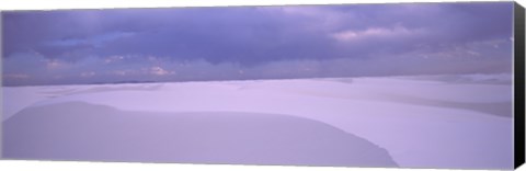 Framed White Sand Dunes in New Mexico Print