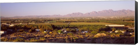 Framed Overview of Alamogordo, Otero County, New Mexico, USA Print