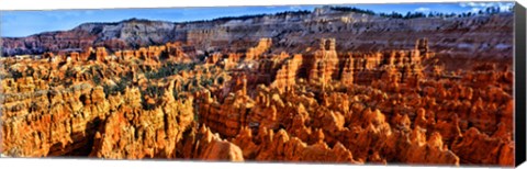 Framed Hoodoo rock formations in Bryce Canyon National Park, Utah, USA Print