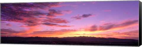 Framed Clouds in the sky at dusk, Las Vegas, Nevada, USA Print