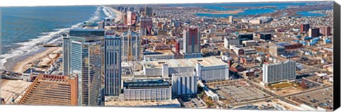 Framed Aerial view of a city, Atlantic City, New Jersey, USA Print