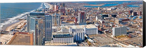 Framed Aerial view of a city, Atlantic City, New Jersey, USA Print