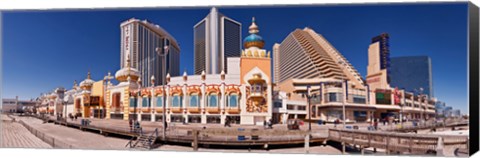 Framed Trump&#39;s Taj Mahal Casino along the Boardwalk, Atlantic City, New Jersey, USA Print