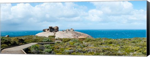 Framed Remarkable rocks on the coast, Flinders Chase National Park, Kangaroo Island, South Australia, Australia Print