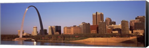 Framed Gateway Arch along Mississippi River, St. Louis, Missouri, USA 2013 Print