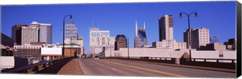 Framed Road into downtown Nashville, Tennessee, USA 2013 Print