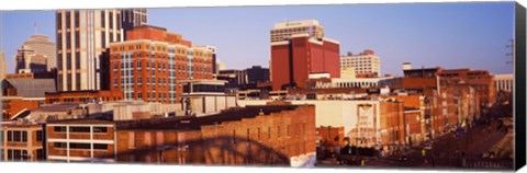 Framed Buildings in a downtown district, Nashville, Tennessee Print