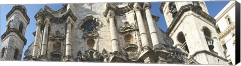 Framed Facade of a cathedral, Havana, Cuba Print