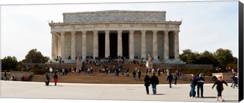 Framed People at Lincoln Memorial, The Mall, Washington DC, USA Print