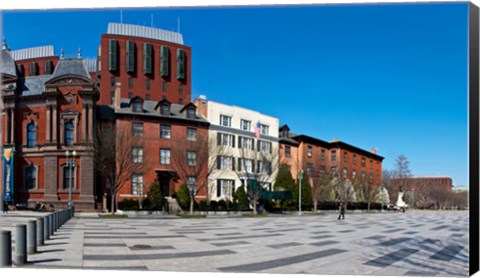 Framed Buildings in a row at Lafayette Square, Washington DC, USA Print