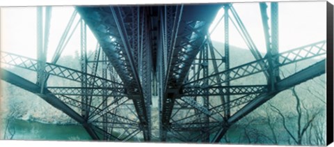 Framed Underside of a bridge, Hudson Valley, New York State, USA Print