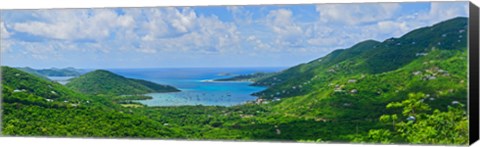 Framed Clouds over the sea, Coral Bay, St. John, US Virgin Islands Print