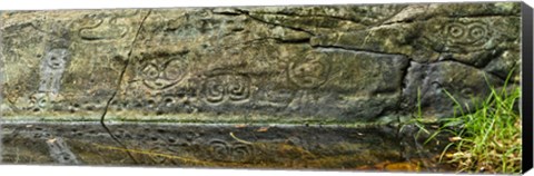 Framed Petroglyphs, Reef Bay, St. John, US Virgin Islands Print