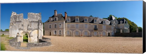 Framed Facade of an abbey, La Chartreuse Du Liget, Loire-et-Cher, Loire, Touraine, France Print