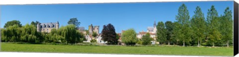 Framed Castle on a hill, Chateau De Montresor, Montresor, Indre-Et-Loire, Pays-De-La-Loire, Touraine, France Print