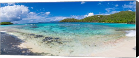 Framed Hawksnest Beach, St. John, US Virgin Islands Print
