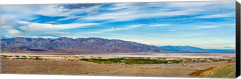 Framed Landscape with mountain range in the background, Furnace Creek Ranch, Death Valley, Death Valley National Park, California, USA Print