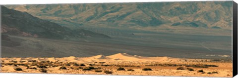Framed Sand dunes in a desert, Death Valley, Death Valley National Park, California, USA Print