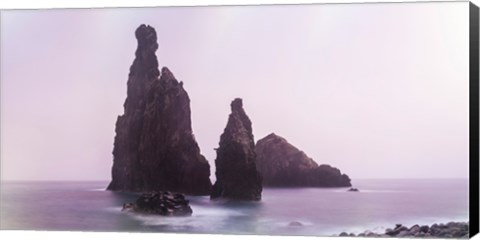 Framed Rock outcrop at coast, Ribeira Da Janela, Porto Moniz, Madeira, Portugal Print