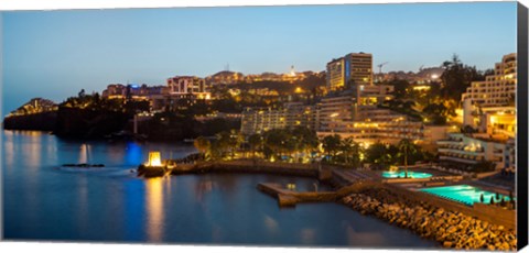 Framed Buildings at the waterfront, Funchal, Madeira, Portugal Print