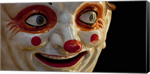 Framed Close-up of a clown at a shop, El Ingenio, Barcelona, Catalonia, Spain Print