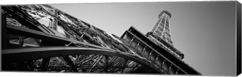 Framed Las Vegas Replica Eiffel Tower, Las Vegas, Nevada (black &amp; white) Print