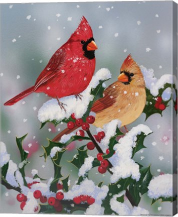 Framed Winter Companions Print