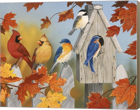 Framed Fall Gathering Print