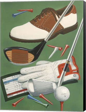 Framed Golf Goodies Print