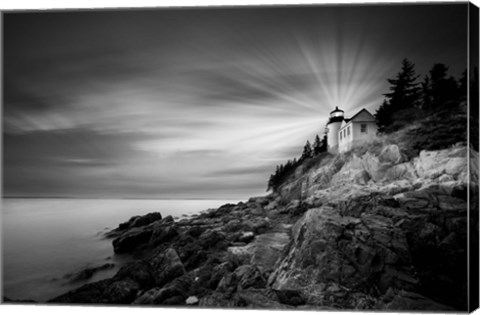 Framed Bass Harbor Lighthouse Print