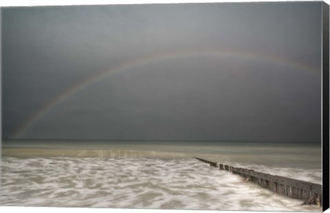 Framed Sun Shower over the English Channel Print