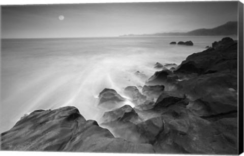 Framed Moonset 2 Print