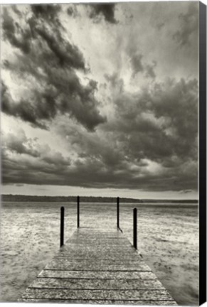 Framed First Droplets Monochrome Print