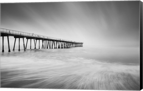 Framed Hermosa Pier 2-2 Print